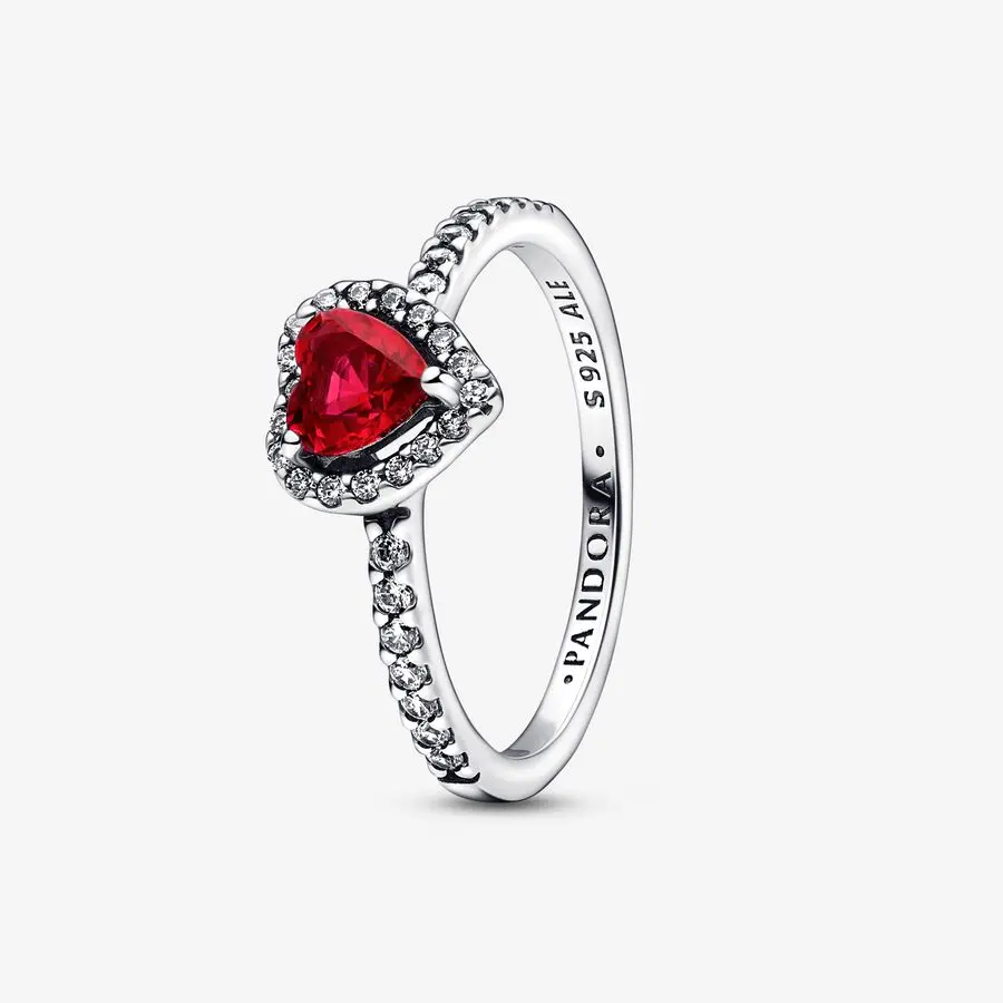 Elevated Red Heart Ring 1