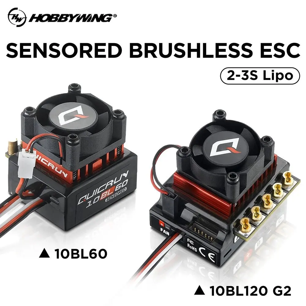 Hobbywing Quicrun 120A/60A Brushless Sensored Esc (10Bl120 G2/ 10Bl60) 2