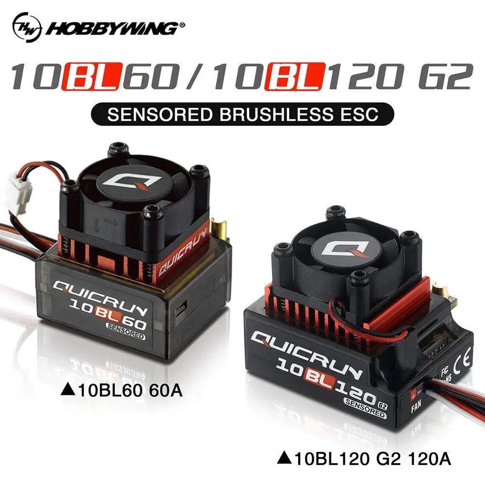 Hobbywing Quicrun 120A/60A Brushless Sensored Esc (10Bl120 G2/ 10Bl60) 3
