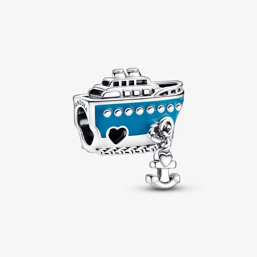 Anchored Cruise Ship Charm 1