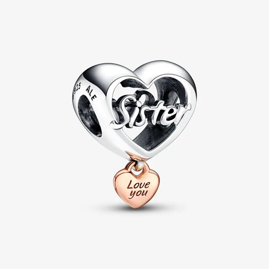 Love You Sister Heart Charm 1