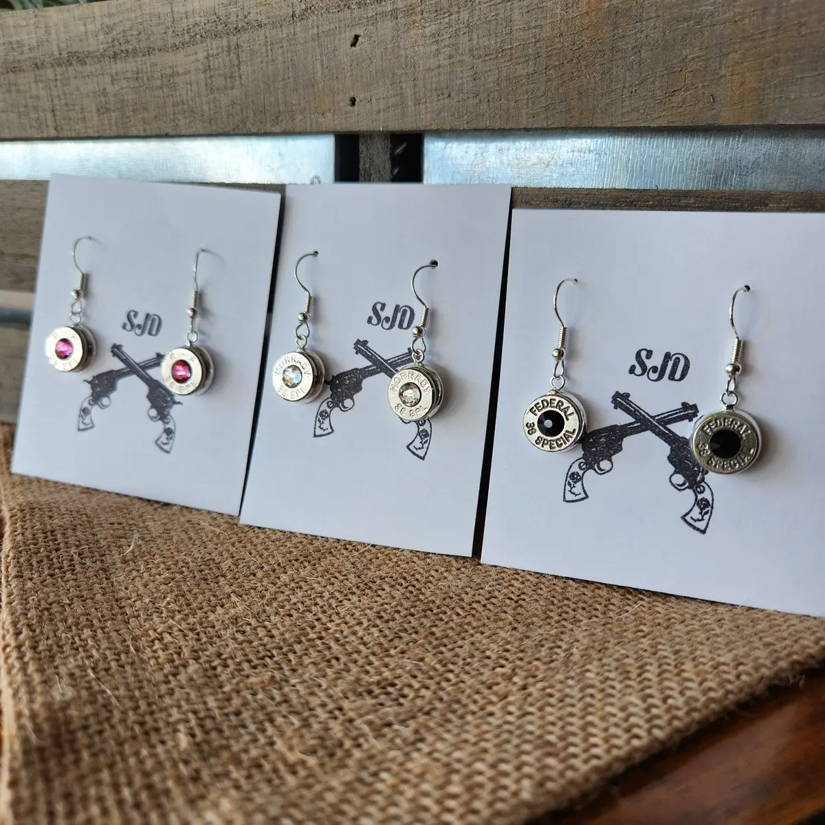 Headstamp Dangle Earrings 1