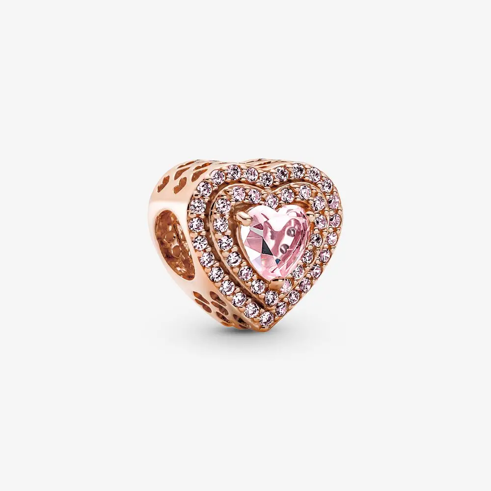 Sparkling Levelled Heart Charm 1