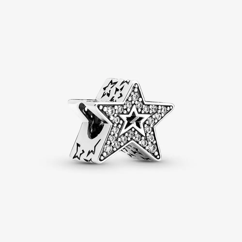 Sparkling Asymmetric Star Charm 1