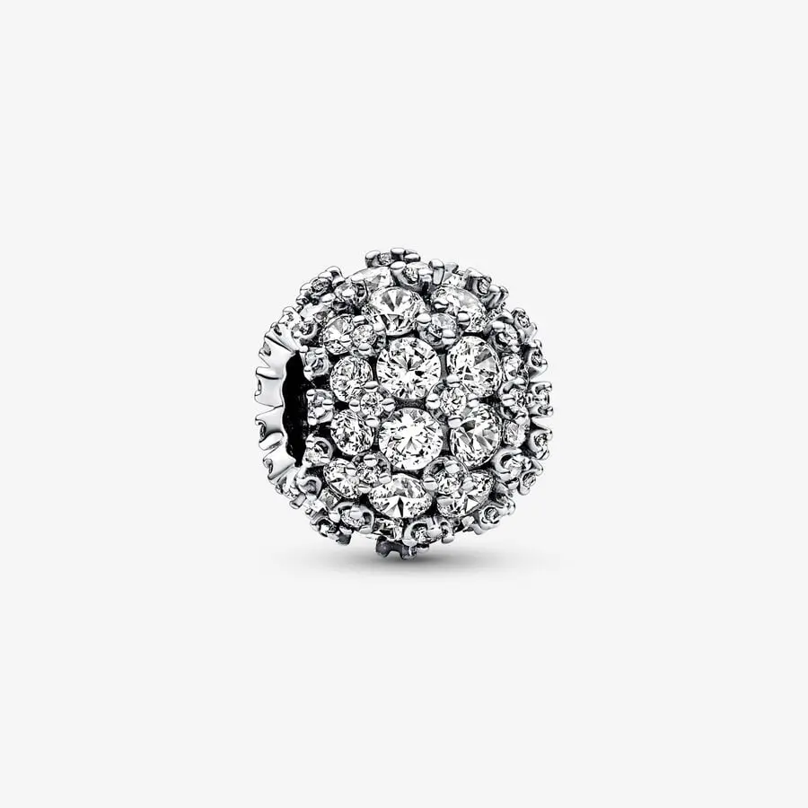 Sparkling Pavé Round Charm 1