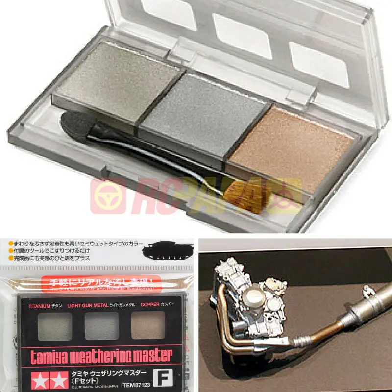 Tamiya 87123 Weathering Master F Set Titan Metal Copper 1