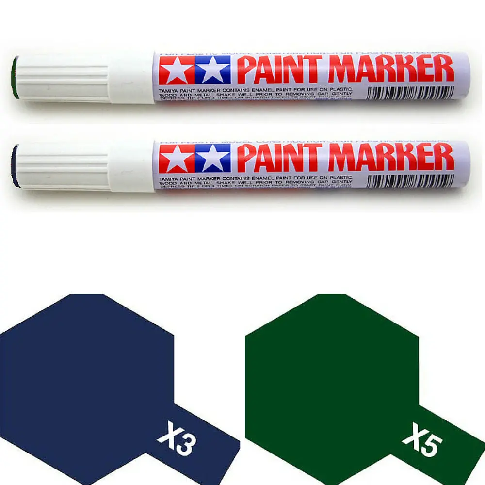 Tamiya Paint Marker Royal Blue Green X3 X5 89003 89005 Combo 1