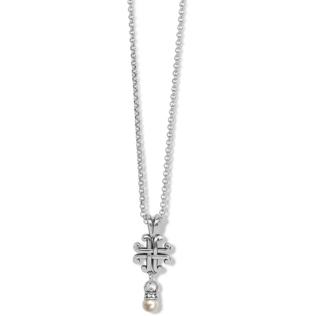 Taos Pearl Cross Mini Necklace 1