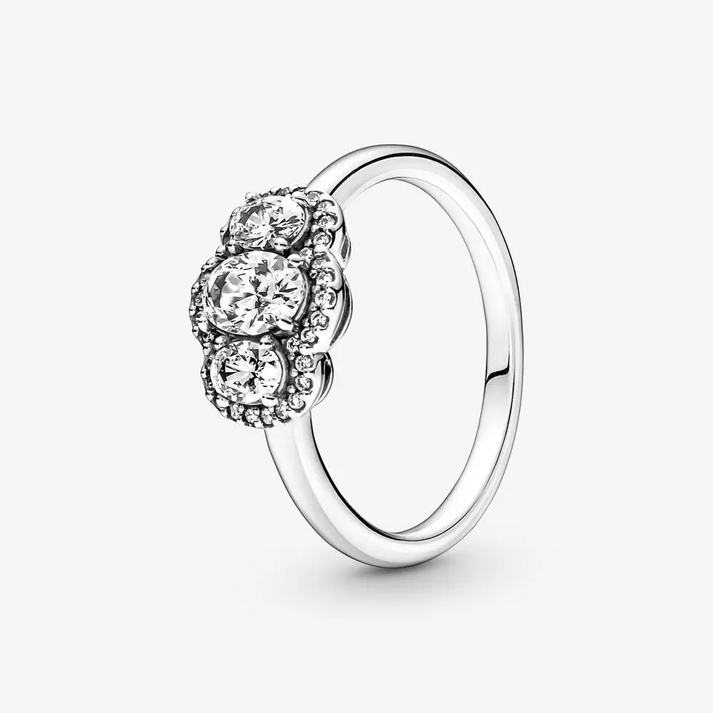 Three Stone Vintage Ring | Silver 1