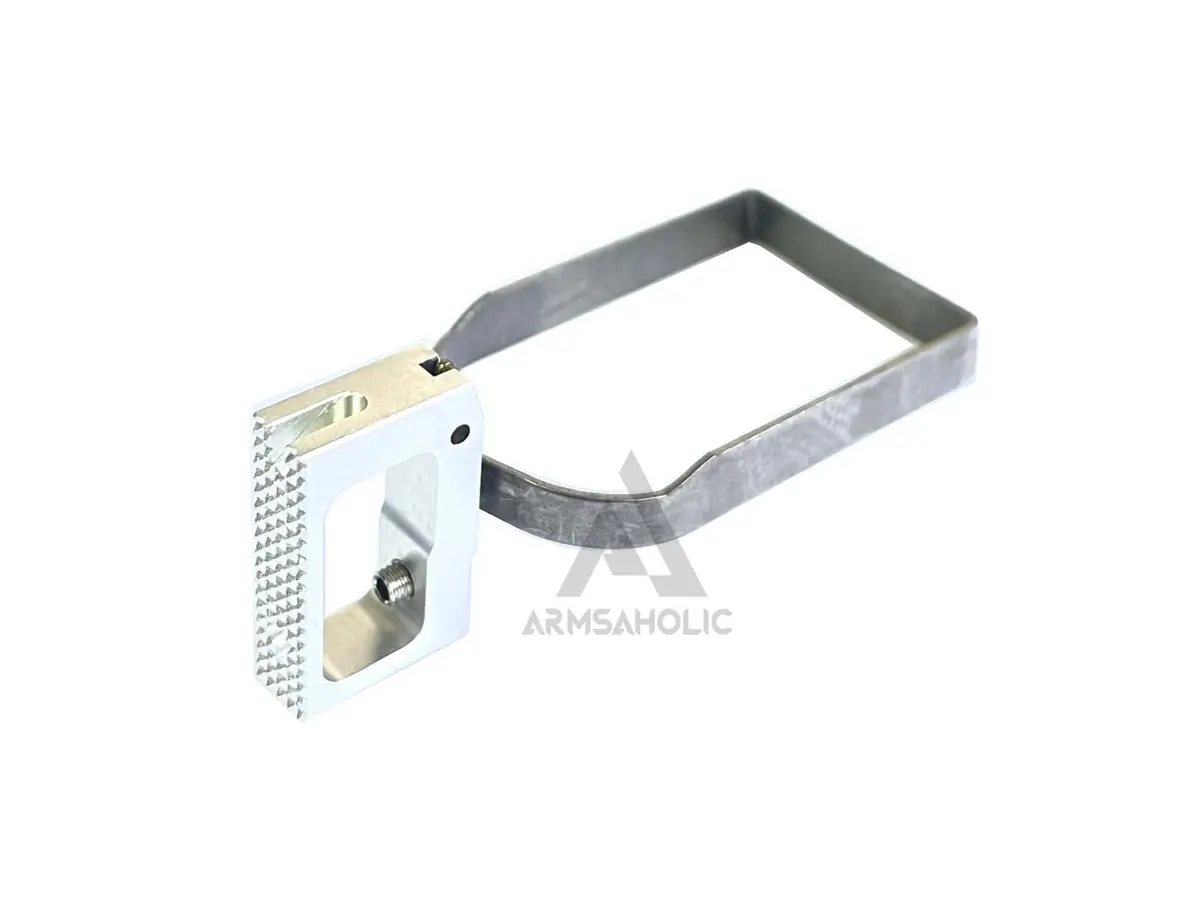 Bomber Airsoft Inf-Style Cnc Aluminum Adjustable Trigger For Marui Hi-Capa Series - Silver 1