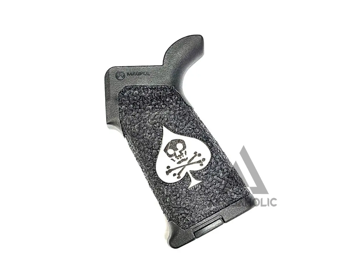 Armsaholic Custom Stippling So-Style Moe Grip For M4/Mws/Ar15/M16/416 Airsoft Gbb - Black Cerakote Logo 1