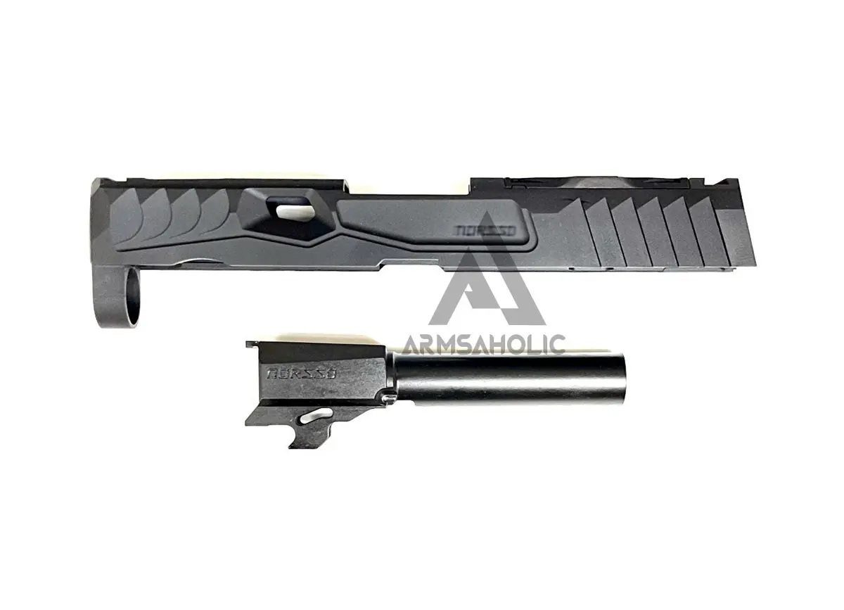 Nova Cnc Aluminum P320 Nos Reptile Cut Slide Set For Umarex Sig M18 Gbb Series - Black 1