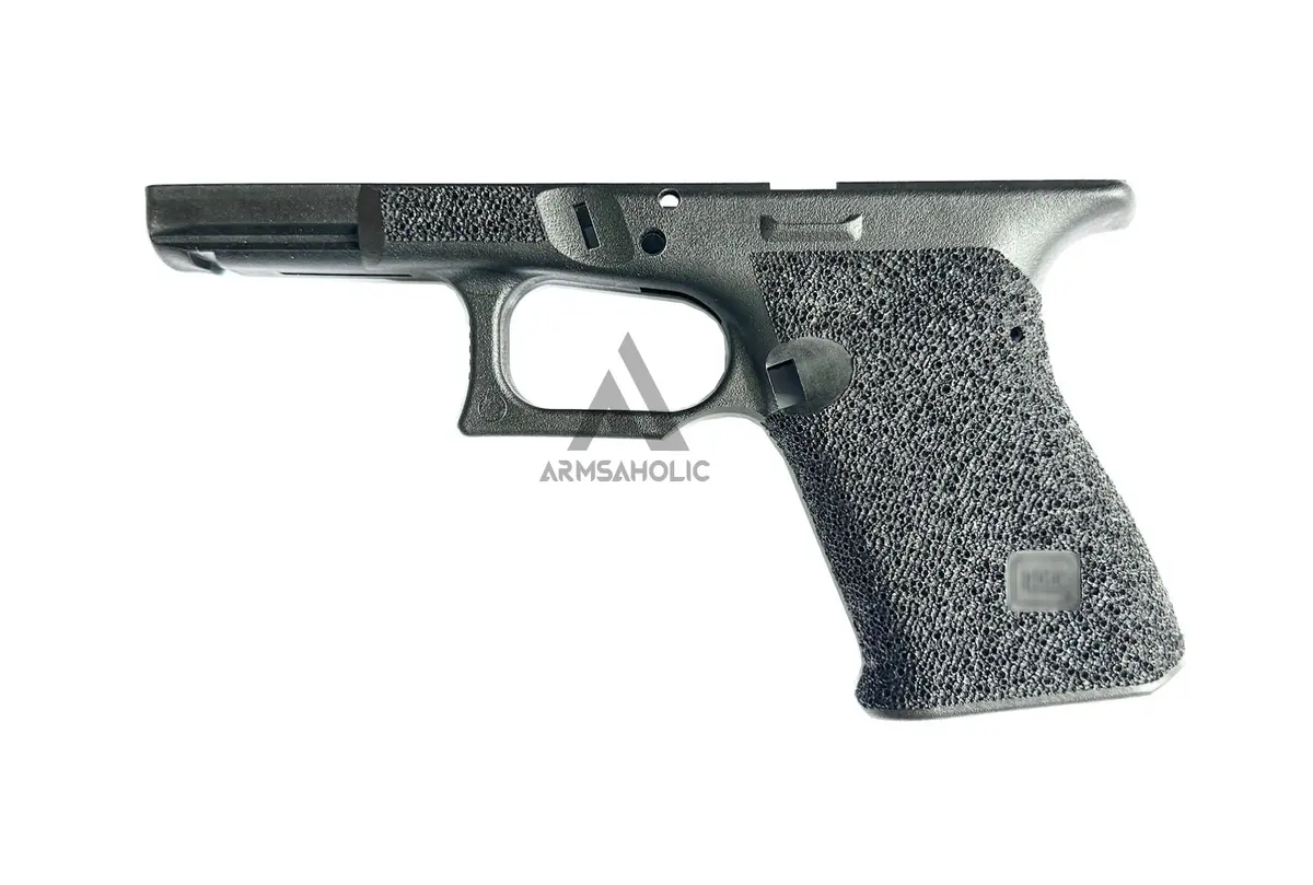Armsaholic Custom Roland Ars-Style Stippling Lower Frame For Marui G19 Airsoft Gbb - Black 1
