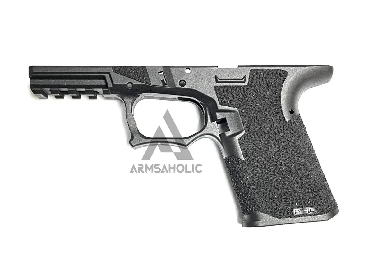 Armsaholic Custom Stippling P80 Lower Frame For Marui 19 Airsoft Gbb Black 1