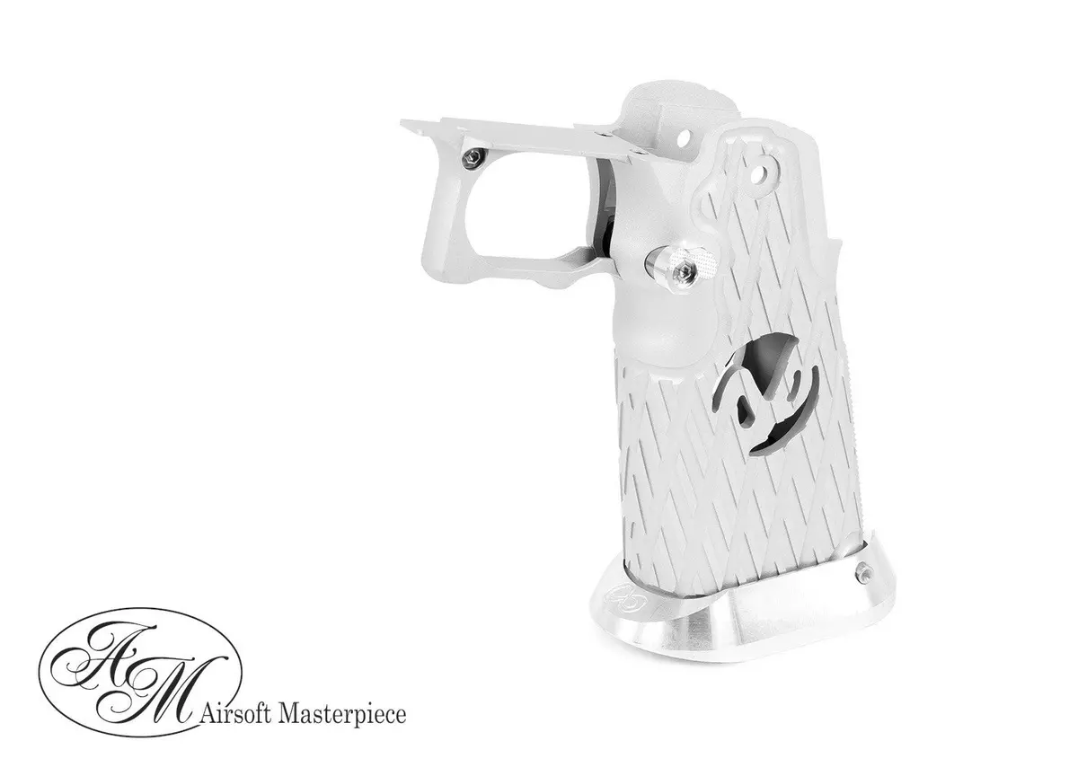 Airsoft Masterpiece Type 23 Infinity Aluminum Grip For Hi-Capa Silver #G-23-Sl 1