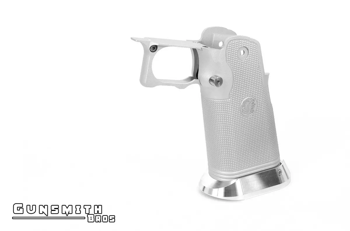 Gunsmith Bros Aluminum Grip For Hi-Capa Type 04 (Limcat) - Sliver #Gb-G-04-Sl 1