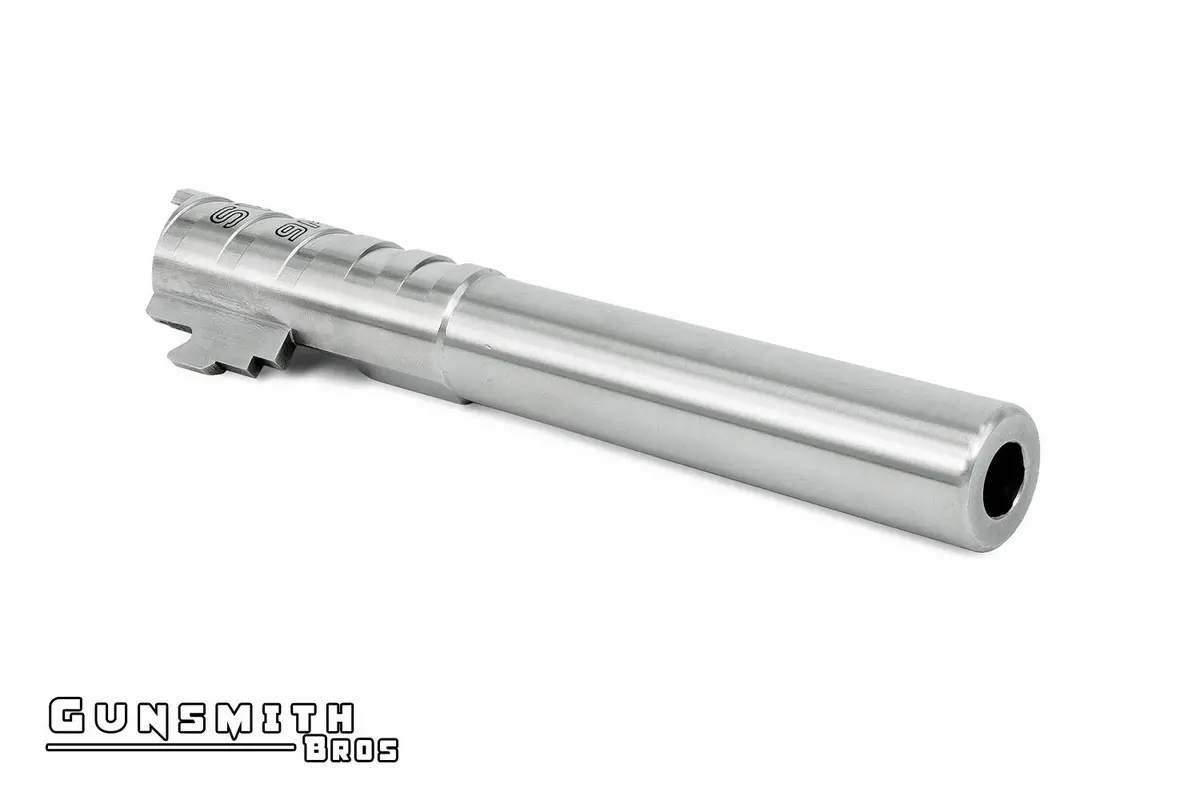 Gunsmith Bros Infinity Svp Steel 5.1 Outer Barrel For Hi-Capa 5.1 - Silver #Gb-Obsvp51-Sl 1