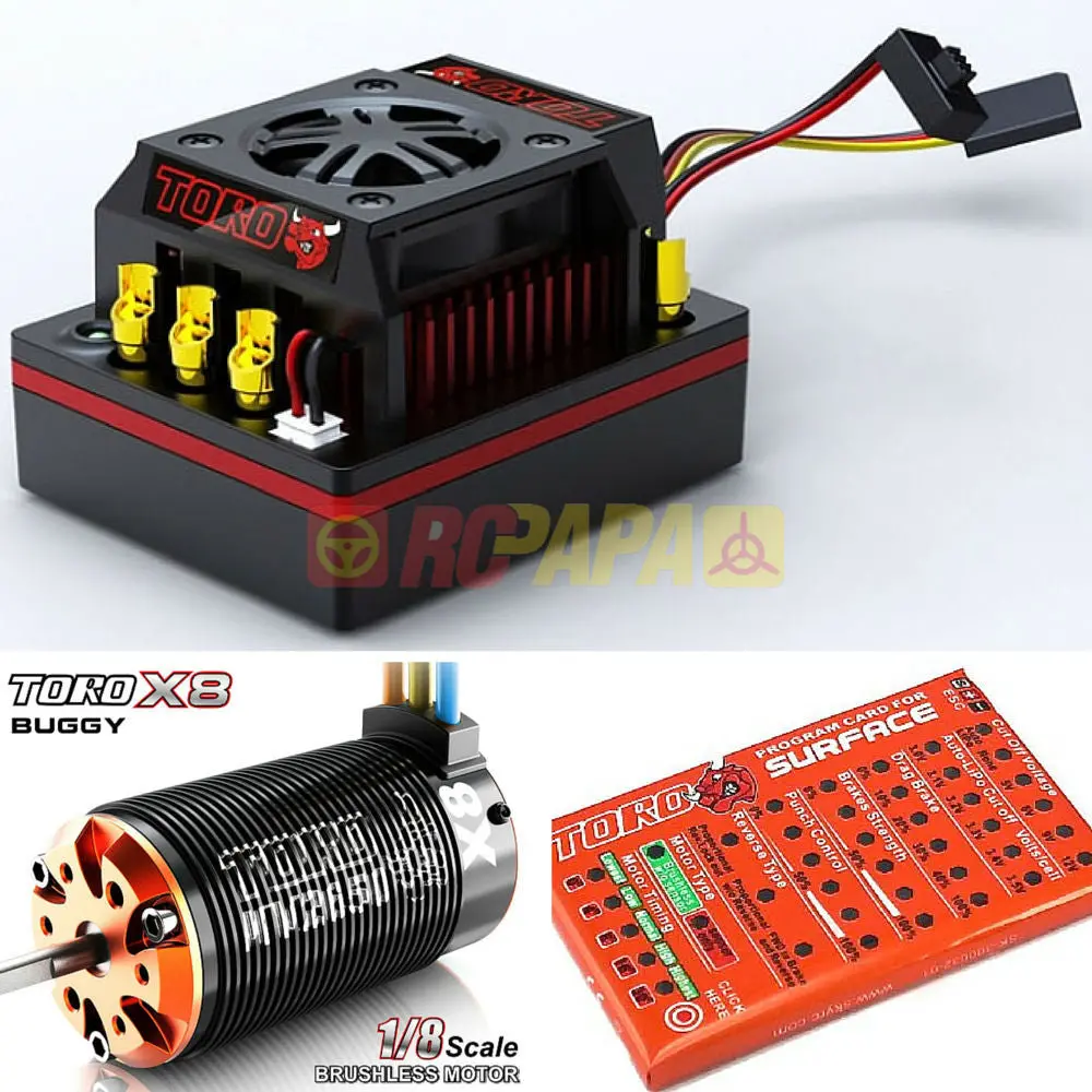 Skyrc Toro 8 150A X8 Brushless Combo For 1/8 Buggy 1