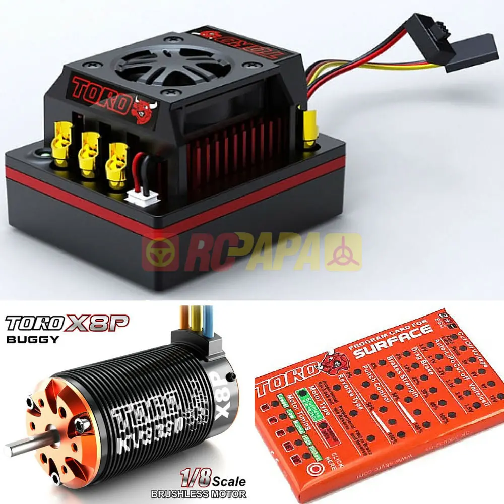 Skyrc Toro 8 150A X8p Brushless Combo For 1/8 Buggy 1