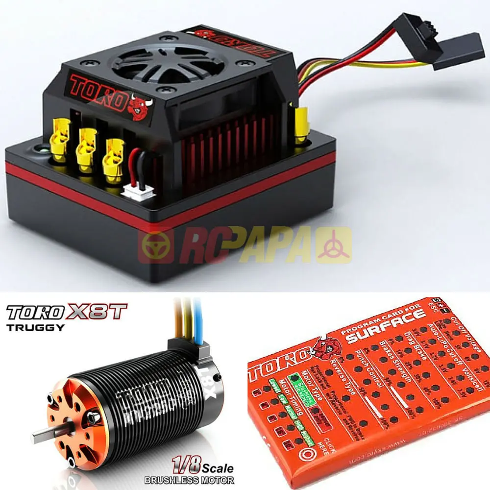 Skyrc Toro 8 150A X8t Brushless Combo For 1/8 Truggy 1