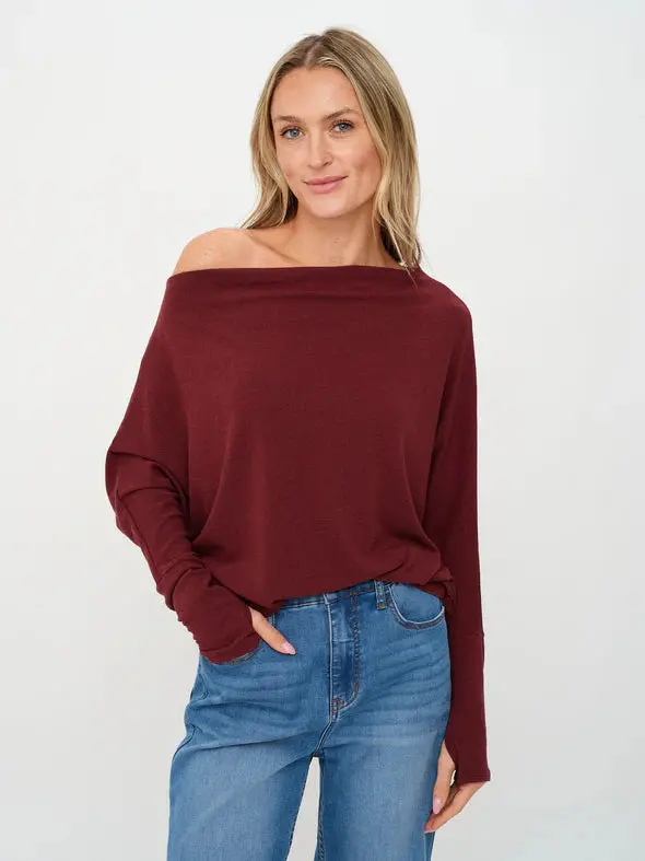The Anywhere Top | Burgundy 1
