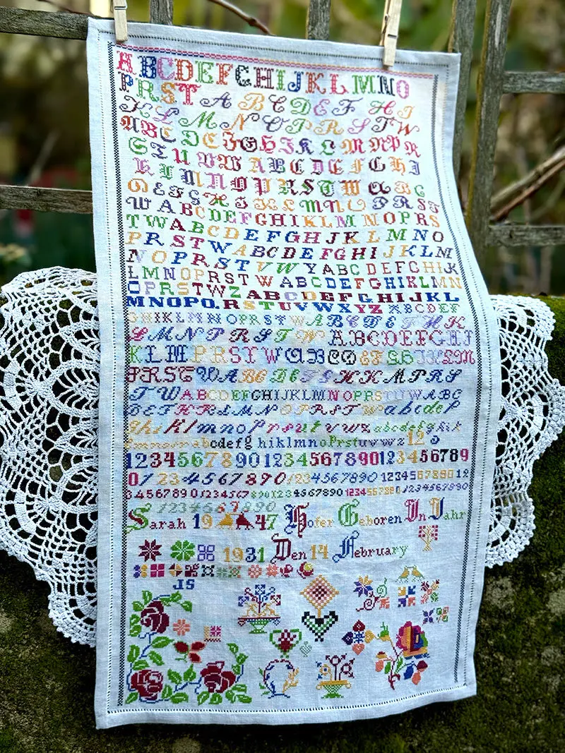 Sarah Hofer 1947 - A Hutterite Sampler Reproduction 1