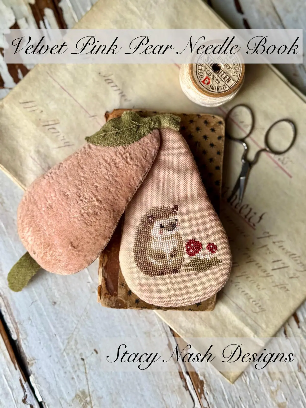 Velvet Pink Pear Needle Book 1