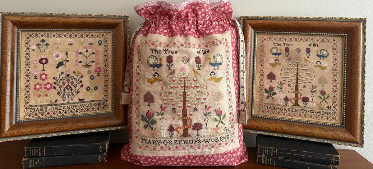 Mary’S Samplers & Satchel 1