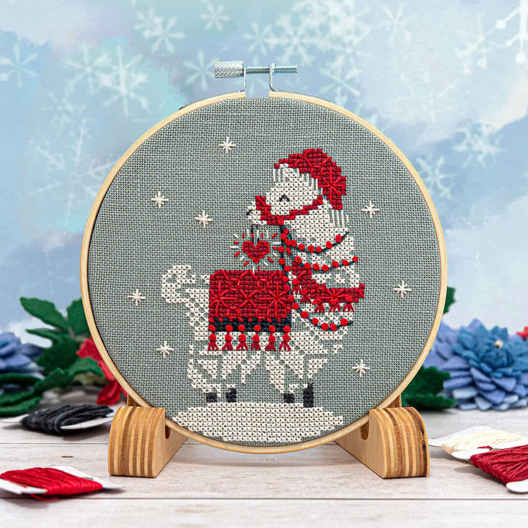 Snowflake Llama Ornament 1