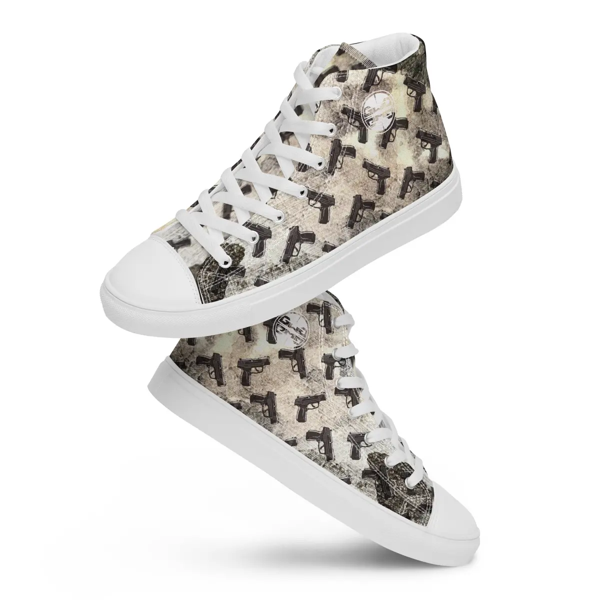 Pistol Palooza Women's Canvas High-Top Sneakers