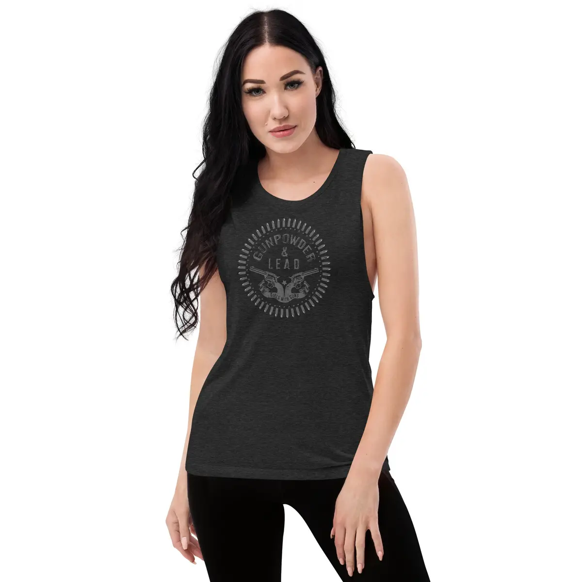 Gunpowder And Lead | Ladies’ Muscle Tank 1