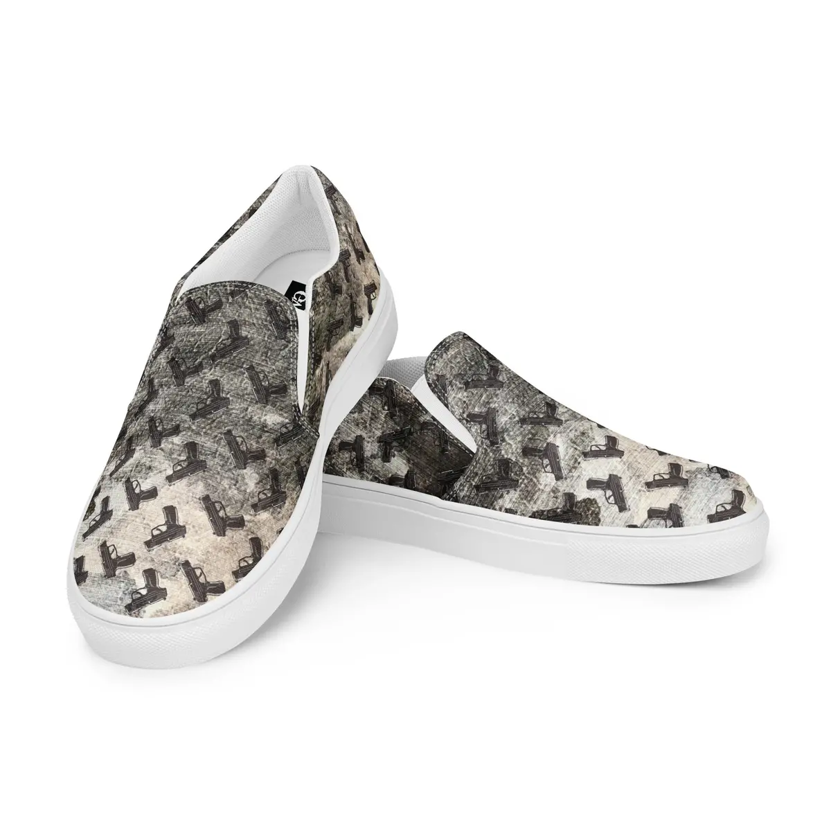 Gunpowder Pistol Palooza Women’S Canvas Slip-On Shoes 1