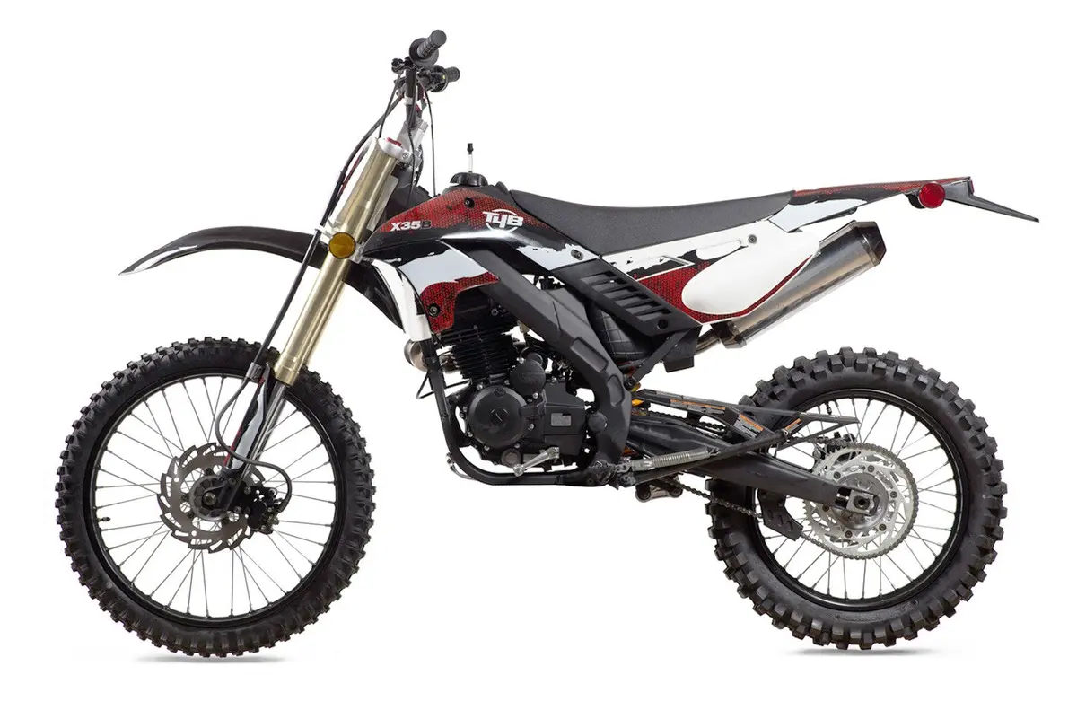 T4b X35 250Cc Four Stroke Air Cool Engine Motocross Dirt Bike Full Size 21 Inch Front 18 Inch Rear Wheels Transmission 5 Speed Manual 1-0-2-3-4-5 With Epa 1