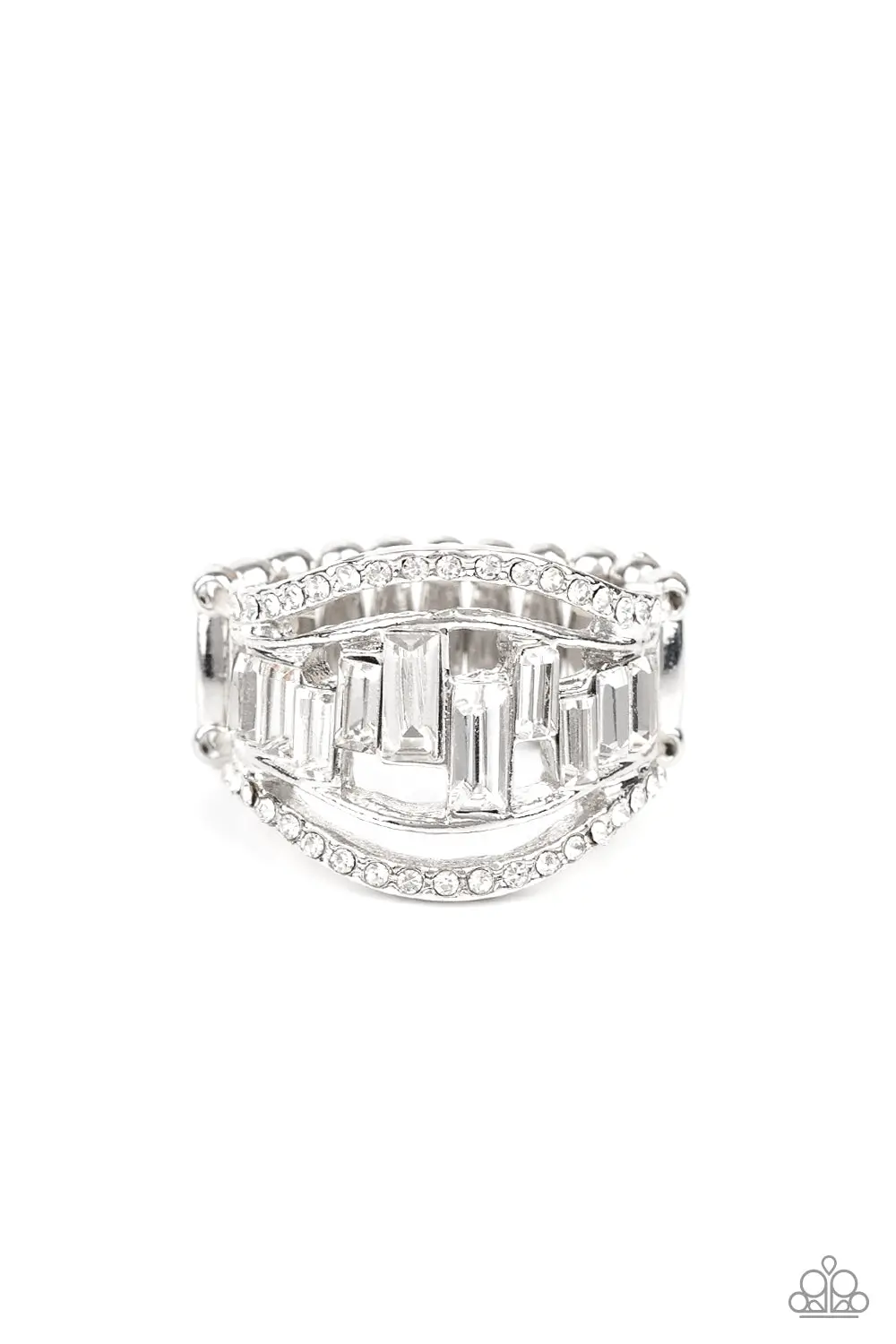 Paparazzi Treasure Chest Charm - White 1
