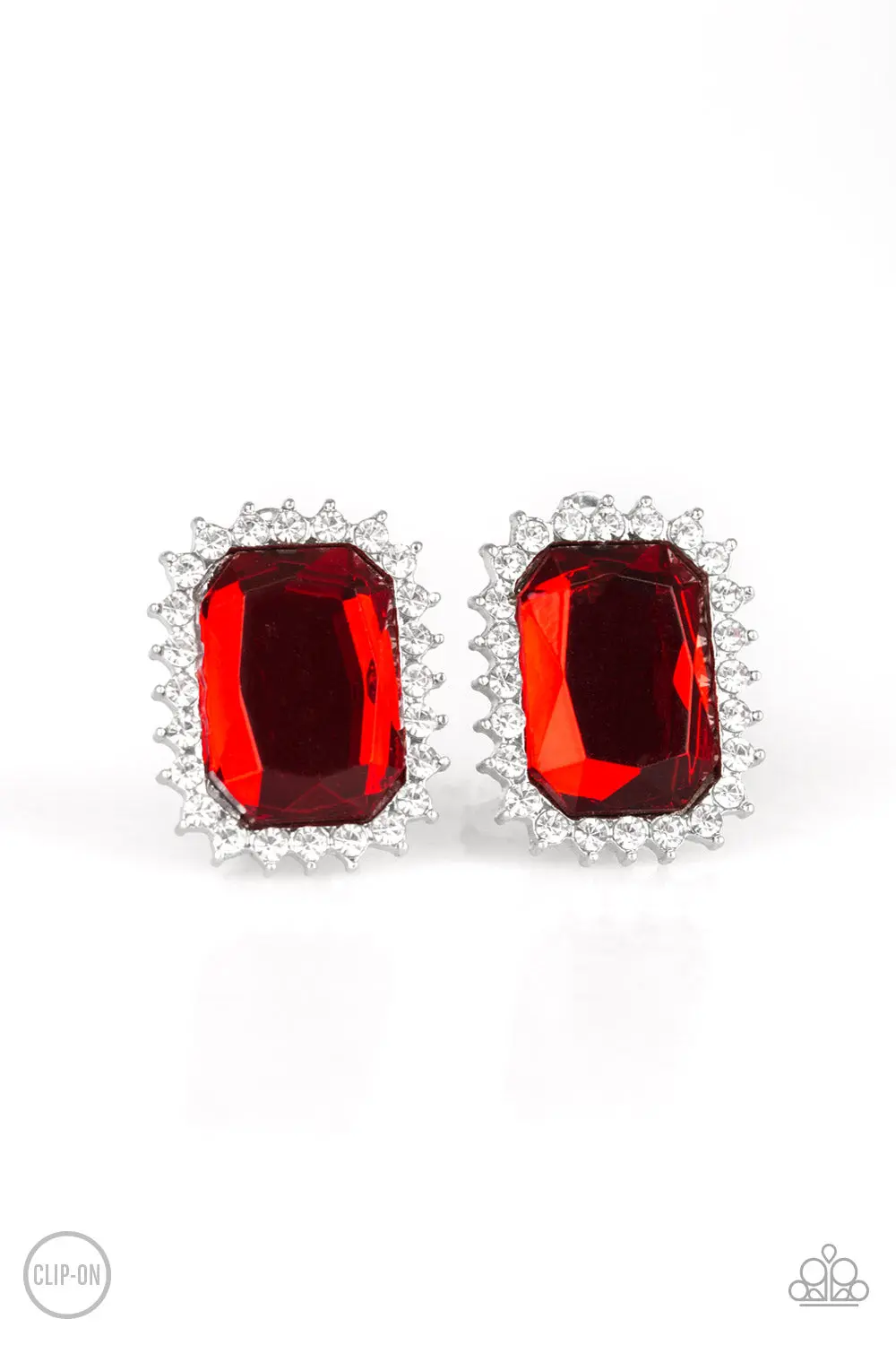 Paparazzi Downtown Dapper - Red (Clip-On) 1
