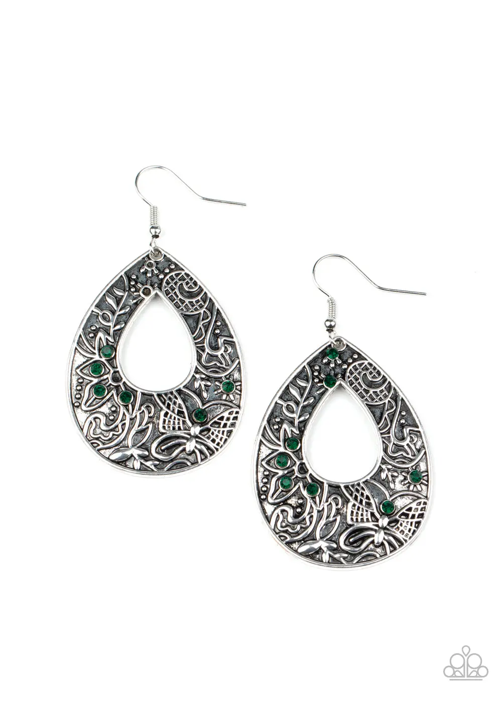 Botanical Butterfly - Green 1