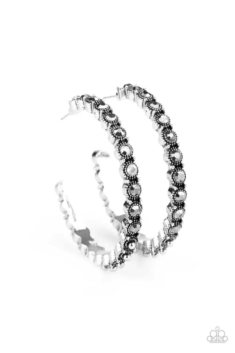 Rhinestone Studded Sass - Silver 1