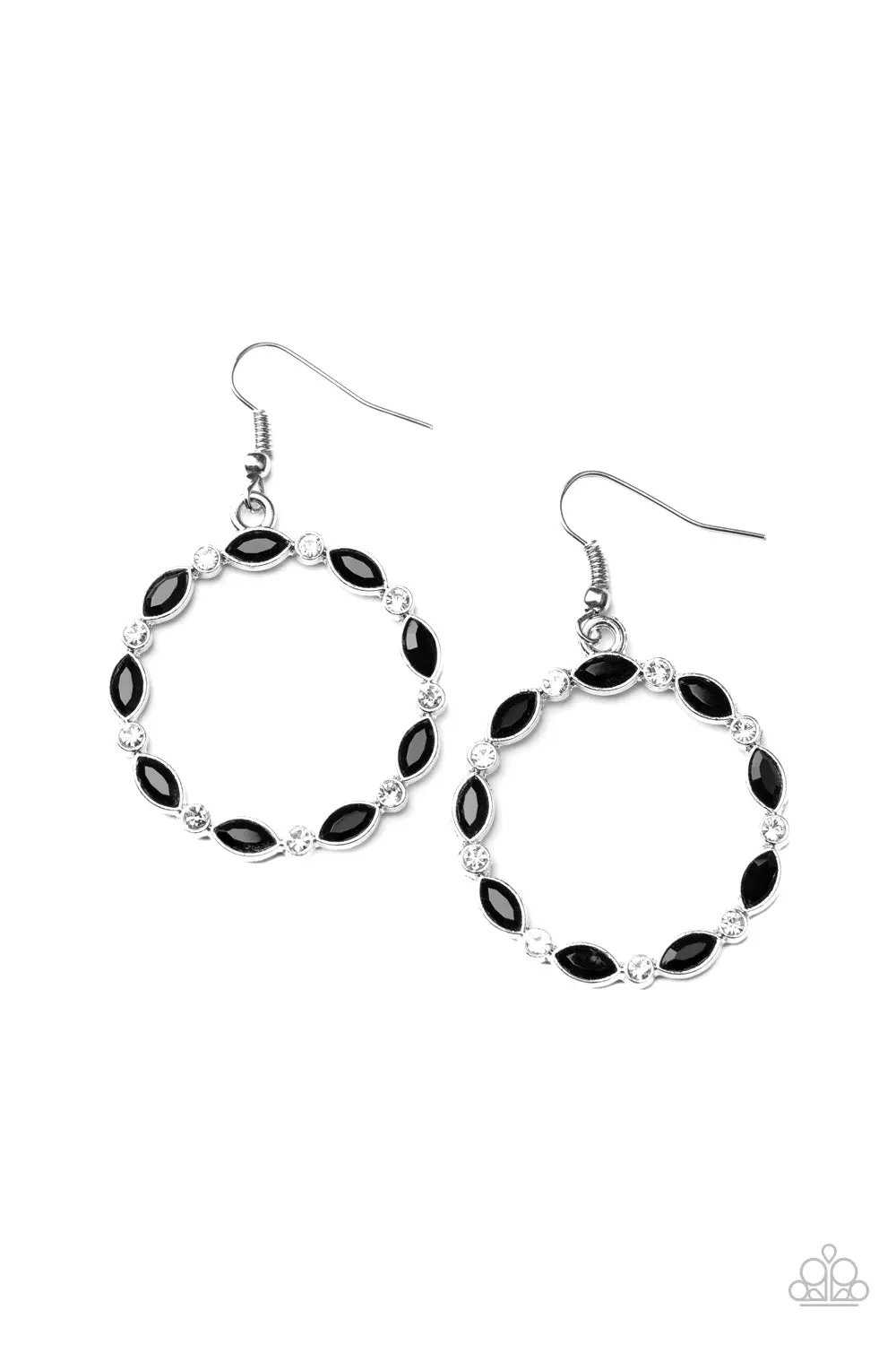 Paparazzi Crystal Circlets - Black 1